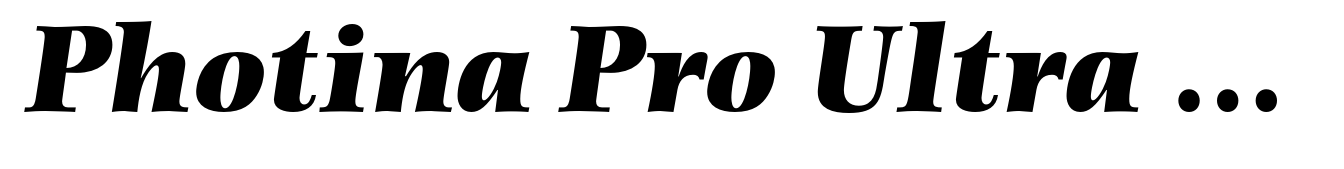 Photina Pro Ultra Bold Italic